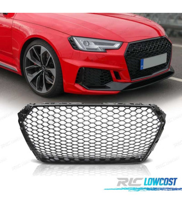 GRIGLIA PER AUDI A4 B9 15-19 LOOK RS NERO OPACO