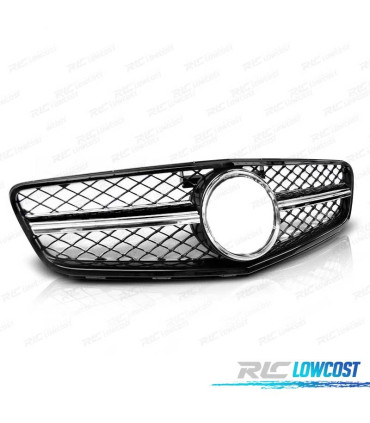 GRIGLIA PER MERCEDES W204 07-14 LOOK C63 NERO LUCIDO CROMATO