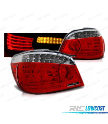 FANALI BMW E60 03-07 LED ROSSO BIANCO