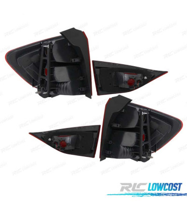 FANALI BMW X1 09- BARRE LUMINOSE ROSSO CROMATO