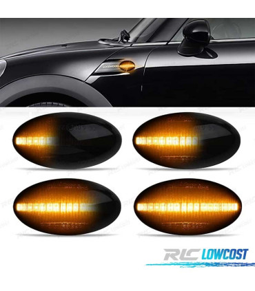 FRECCIE LATERALI A LED DINAMICI MINI COOPER R50 R52 R53 01-08 LED