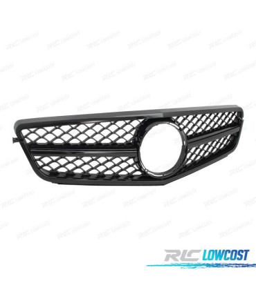 GRIGLIA PER MERCEDES W204 11-14 NERO LUCIDO LOOK AMG C63