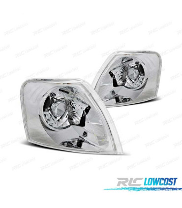 FRECCIE ANTERIORI VOLKSWAGEN VW PASSAT 3B 96-00 CRISTALLO CHIARO CROMATO