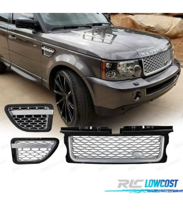 GRIGLIE PER RANGE ROVER SPORT 05-08 GRIGIO ARGENTO LOOK AUTOBIOGRAPHY