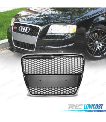 GRIGLIA PER AUDI A6 4F 04-08 ASPECTO RS6 COLORE ARGENTO