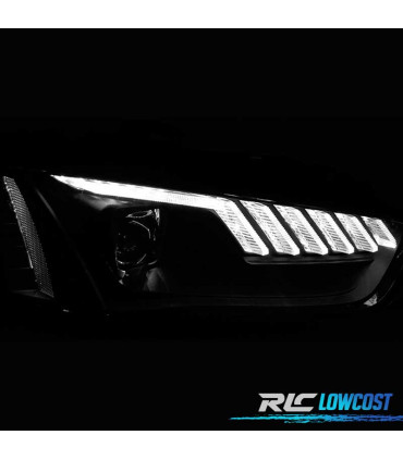 FARI PER AUDI A4 B8 12-15 XENON LED DINAMICI NERI
