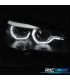FARI LED BMW X5 E70 07-13 OEM XENON OCCHI ANGEL NERO