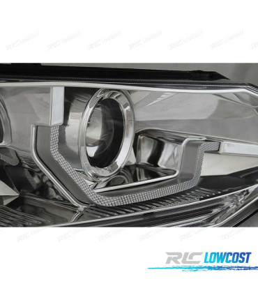 FARI VOLKSWAGEN VW POLO 6 2G 17-21 DINAMICI LED CROMATI