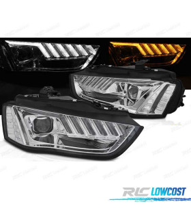 FARI AUDI A4 B8 12-15 XENON LED DINAMICI CROMATI