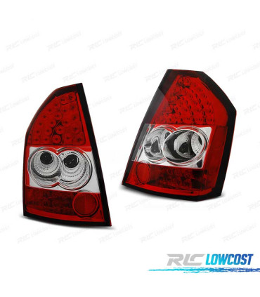 FANALI CHRYSLER 300C 300 09-10 LED BIANCO ROSSO