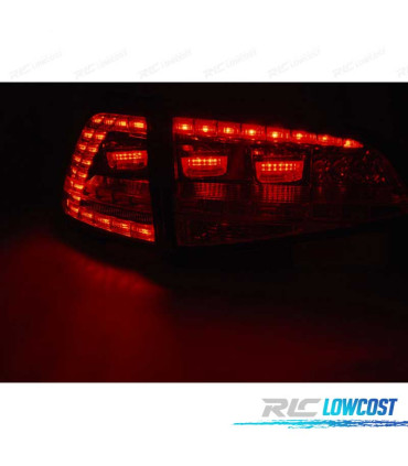 FANALI VOLKSWAGEN VW GOLF 7 12-17 LOOK GTI DINAMICI A LED NERO AFFUMICATO