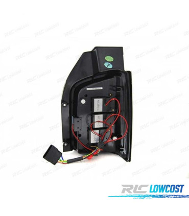 FANALI VOLKSWAGEN VW T6 TRANSPORTER 15-19 LED DINAMICI ROSSI FUMÉ