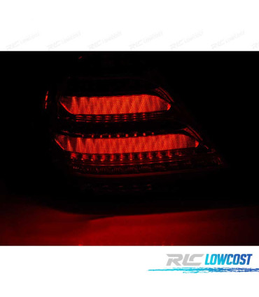 FANALI MERCEDES CLASSE C W203 SEDAN 04-07 DINAMICI A LED FUMÉ