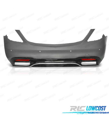 PARAURTI POSTERIORE PER MERCEDES CLASSE S W222 18- LOOK AMG FACELIFT PDC