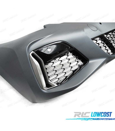 PARAURTI ANTERIORE BMW G20 G21 19- PACCHETTO M 340 PERFORMANCE PDC NERO LUCIDO