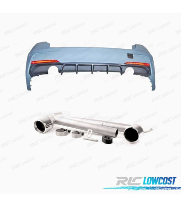 PARAURTI POSTERIORE PER BMW F31 11-18 LOOK M PERFORMANCE KIT DI SCARICO