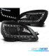 FARI BIXENON MERCEDES CLASSE C W204 07-11 LUCE DIURNA FONDO NERO