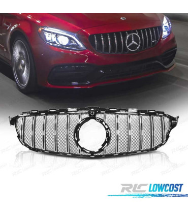 GRIGLIA MERCEDES W205 18- LOOK AMG GTR NERO CROMATO