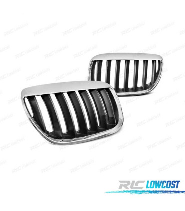 GRIGLIA BMW X5 E53 LCI 04-06 NERO OPACO CROMATO