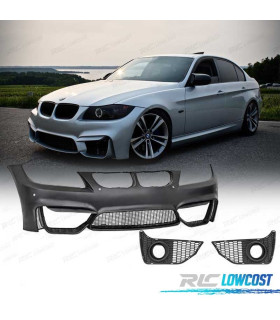 PARAURTI ANTERIORE BMW E90 E91 05-08 ASPECTO M4 PDC GRIGLIE NEBBIA