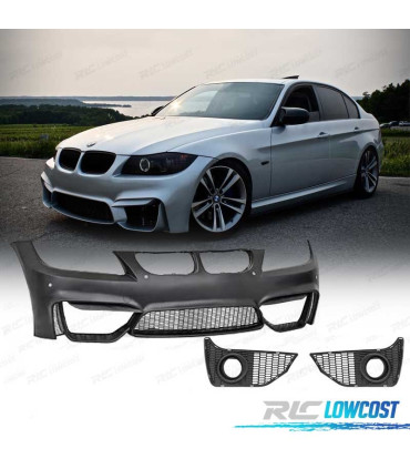 PARAURTI ANTERIORE BMW E90 E91 05-08 ASPECTO M4 PDC GRIGLIE NEBBIA