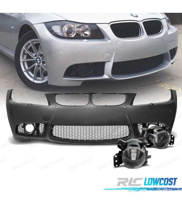 PARAURTI ANTERIORE PER BMW E90 E91 08-12 LOOK M3 SRA PDC FENDINEBBIA