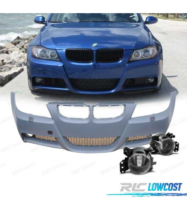 PARAURTI ANTERIORE BMW E90 E91 05-08 LOOK M + FENDINEBBIA