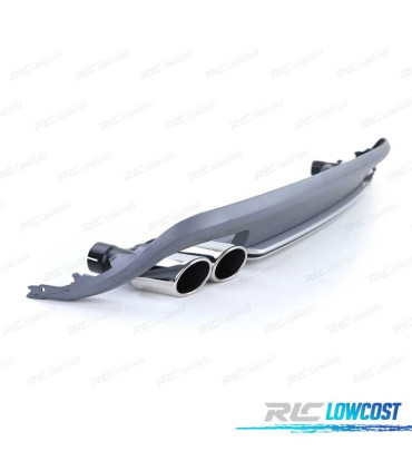 DIFFUSORE AUDI A5 COUPE CABRIO 11-17 LOOK S5 + TERMINALI DI SCARICO