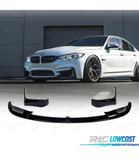 SPOILER LIP ANTERIORE BMW F80 M3 F82 F83 M4 LOOK M PERFORMANCE NERO LUCIDO