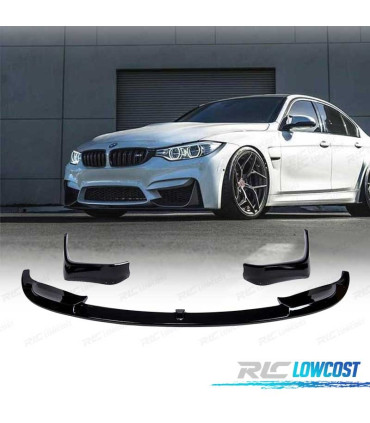 SPOILER LIP ANTERIORE BMW F80 M3 F82 F83 M4 LOOK M PERFORMANCE NERO LUCIDO