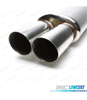 SCARICO UNIVERSALE IN ACCIAIO INOX A DOPPIA USCITA