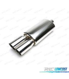 SCARICO UNIVERSALE IN ACCIAIO INOX A DOPPIA USCITA