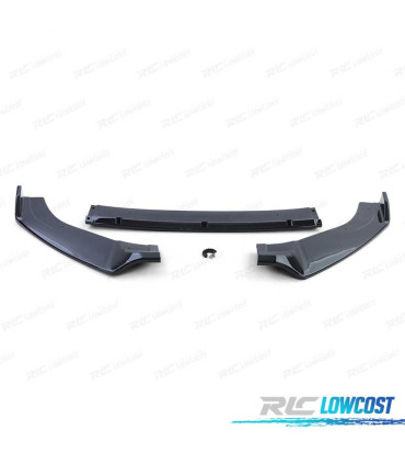 SPOILER LIP ANTERIORE PER VOLKSWAGEN VW GOLF MK7 GTI 12-21 NERO LUCIDO