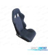 SEDILE SPORTIVO SEMI-BAQUET MONTECARLO TESSUTO NERO