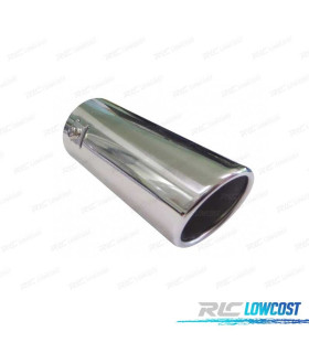 TERMINALE SCARICO TONDO 65MM IN ACCIAIO INOX
