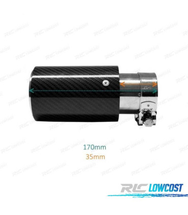 TERMINALE SCARICO POSTERIORE BMW LOOK M CARBONIO