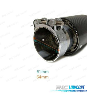 TERMINALE SCARICO POSTERIORE BMW LOOK M CARBONIO