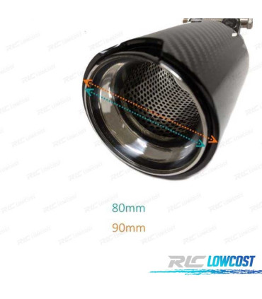 TERMINALE SCARICO POSTERIORE BMW LOOK M CARBONIO