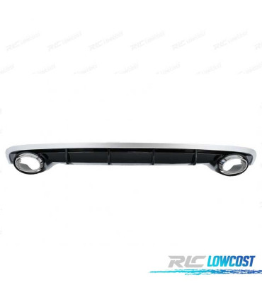 DIFFUSORE AUDI A6 4G 15-18 LOOK RS + TERMINALI DI SCARICO
