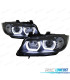 FARI XENON BMW E90 E91 05-08 ANGEL EYES A LED 3D NERO