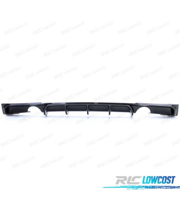 DIFFUSORE PER BMW F30 F31 11-15 LOOK M-PERFORMANCE IN CARBONIO DOPPIA USCITA