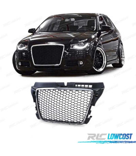 GRIGLIA AUDI A3 8P 08-12 LOOK RS3 NERO CROMATO