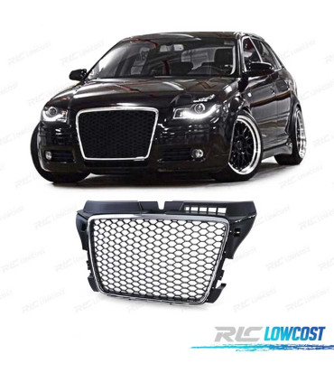 GRIGLIA AUDI A3 8P 08-12 LOOK RS3 NERO CROMATO