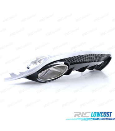DIFFUSORE AUDI A4 B8 11-15 LOOK RS4 DOPPIA USCITA