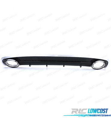 DIFFUSORE AUDI A4 B8 11-15 LOOK RS4 DOPPIA USCITA