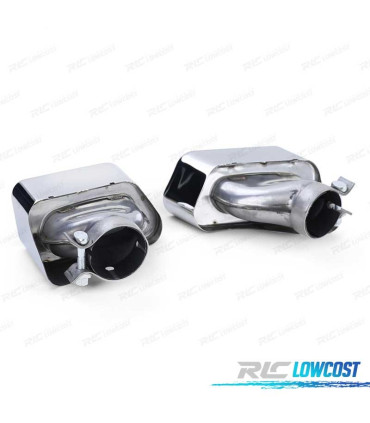 DIFFUSORE BMW F10 F11 10-17 LOOK M PERFOMANCE NERO LUCIDO + TERMINALI DI SCARICO