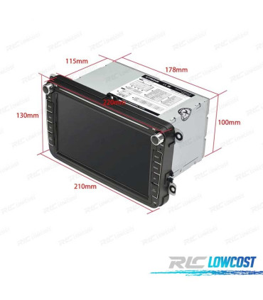 RADIO GPS ANDROID 11 PER VOLKSWAGEN VW SEAT SKODA OCTACORE 4GB RAM 64GB ROM