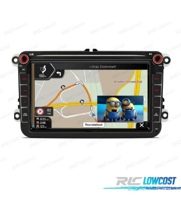 RADIO GPS ANDROID 11 PER VOLKSWAGEN VW SEAT SKODA OCTACORE 4GB RAM 64GB ROM