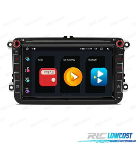 RADIO GPS ANDROID 11 PER VOLKSWAGEN VW SEAT SKODA OCTACORE 4GB RAM 64GB ROM