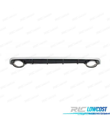 DIFFUSORE AUDI A6 4G 11-14 LOOK RS + TERMINALI DI SCARICO